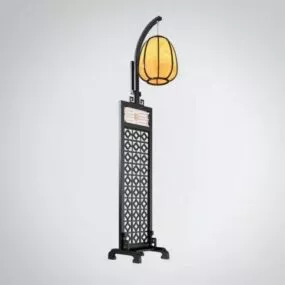 Retro Chinese Antique Floor Lamp 3d model