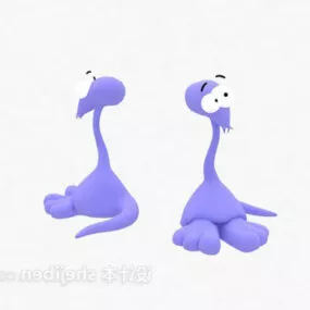 Children Cartoon Animal Stuffed Toy 3d model