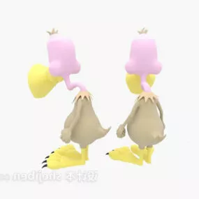 Stuffed Toy Yellow Duck 3d model