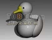 Duck Doll Plastic 3d model