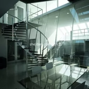 Apartment Duplex Stair 3d model
