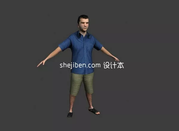 Man Character Lowpoly 3d model Man Character Lowpoly 3d model