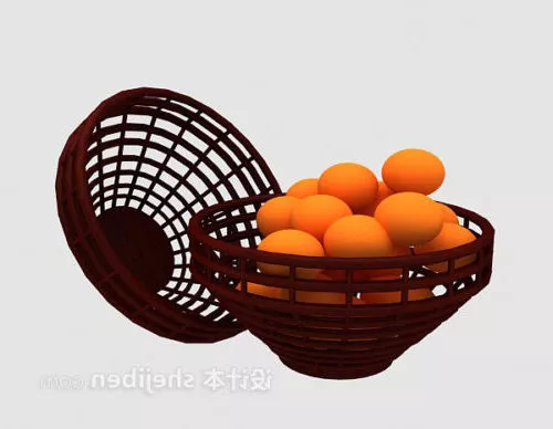 Eggs On Plate 3d model
