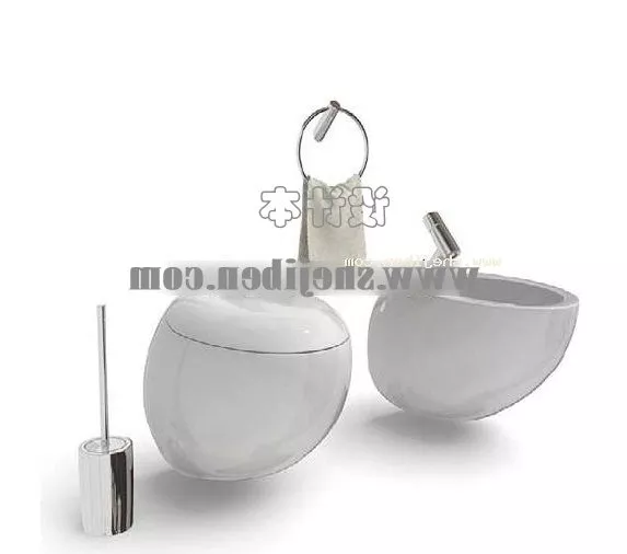 Simple Lavatory 3d model