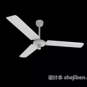 Electric Fan Three Blades 3d model