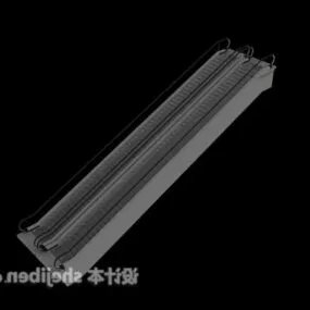 Mall Elevator Stairs 3d model
