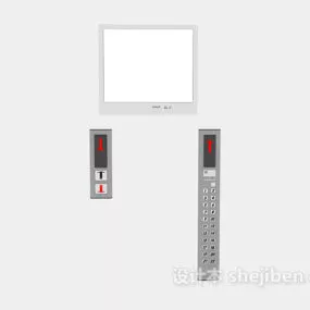 Elevator Button 3d model