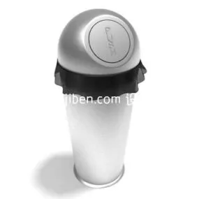 Stainless Steel Trash Can 3d model