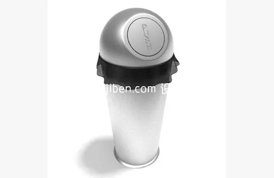 Park Trash Bin 3d model