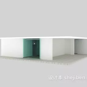 Elevator Corridor Space Interior 3d model