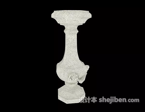 Column Wall Component 3d model