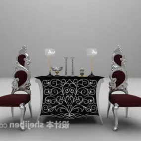 Entrance Cabinet Antique Style 3d model