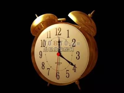 Brass Alarm Clock 3d model Brass Alarm Clock 3d model