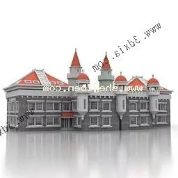 Small Castle Building 3d model