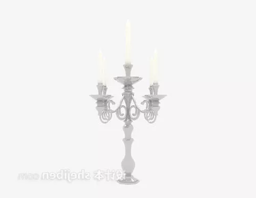 European Crystal Candlestick 3d model European Crystal Candlestick 3d model