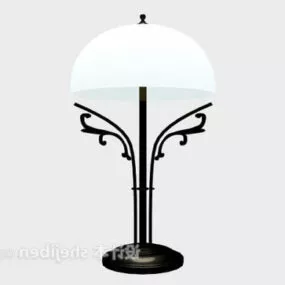 European Vintage Iron Table Lamp 3d model