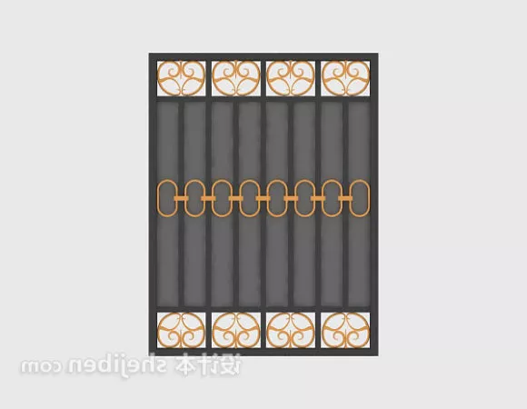 Industrial Gate Sliding Door 3d model