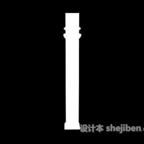 Roman Stone Column 3d model