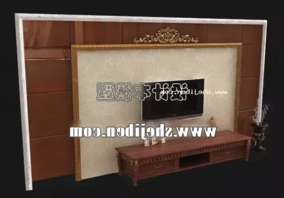 Tv Stand Cabinet Decorative 3d model