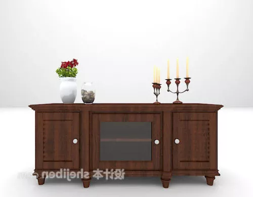 European Tv Side Cabinet 3d model European Tv Side Cabinet 3d model