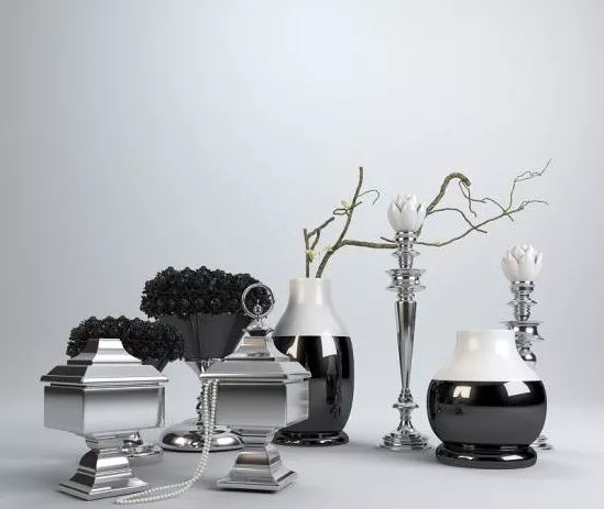 Vase Wire Frame Decorative 3d model