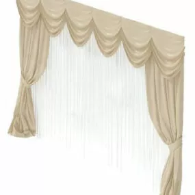 European Curtain 3d model