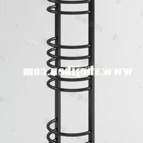 Bathroom Clothes Rack 3d model