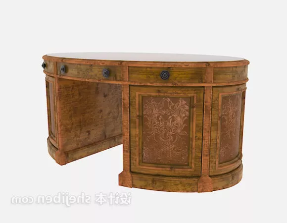 Book Stack On Table 3d model