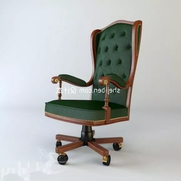 Wood Chair Simple Frame 3d model