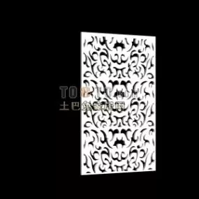 European Carving Partition Divider 3d model