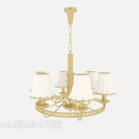 European Classic Chandelier Furniture 3d model
