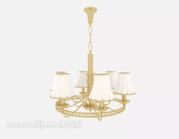 Chandelier With Classic Shade 3d model
