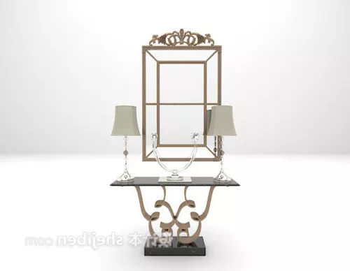 European Classic Table 3d model European Classic Table 3d model