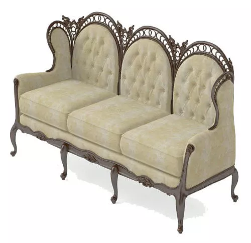 European Classic Sofa Upholstery 3d model European Classic Sofa Upholstery 3d model