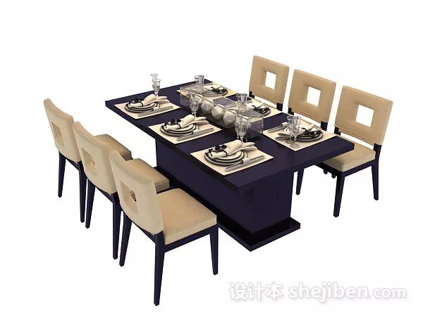 L Shape Work Table Office Furniture 3d model