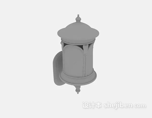 Contemporary Black Table Lamp 3d model