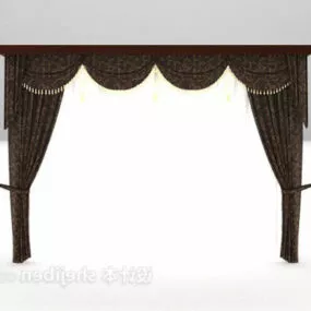 European Classical Curtain 3d model