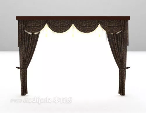 European Classical Curtain 3d model European Classical Curtain 3d model