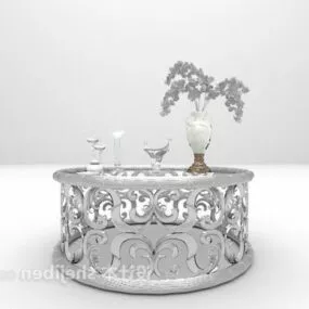 European Carving Coffee Table 3d model