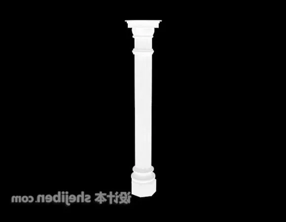 European Classic Stone Column 3d model European Classic Stone Column 3d model