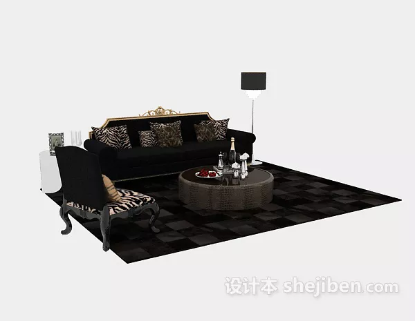 Table Cut Corner 3d model