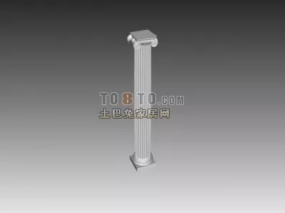 European Architecture Greek Column 3d model European Architecture Greek Column 3d model