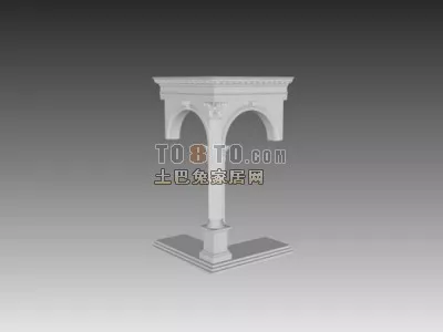 Tuscan Column 3d model