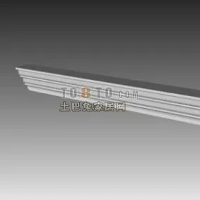 European Molding Column Component 3d model