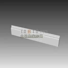 European Base Wall Molding 3d model