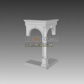 European Architecture Component Column 3d model