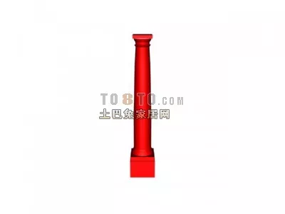 Construction Column Twist Pattern 3d model