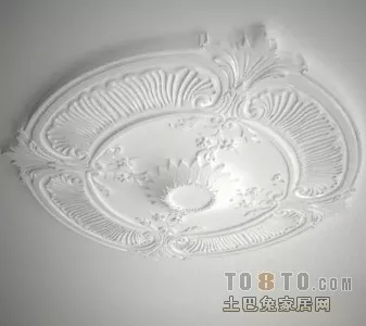 European Ceiling Round Decoration Plaster 3d model European Ceiling Round Decoration Plaster 3d model