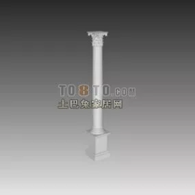 Single Greek Construction Column 3d model