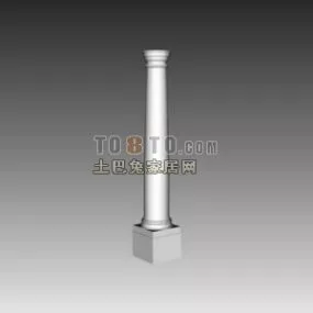 Greek Stone Column 3d model